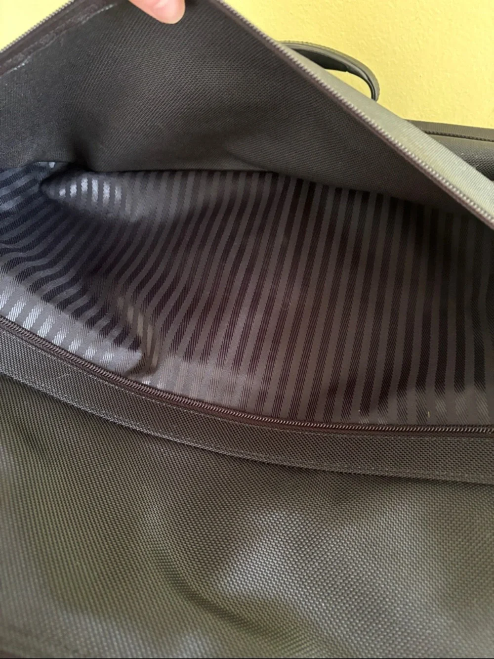 Tumi Black Ballistic Nylon Suiter Garment Bag
